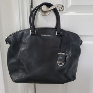 black Michael kors satchel handbag